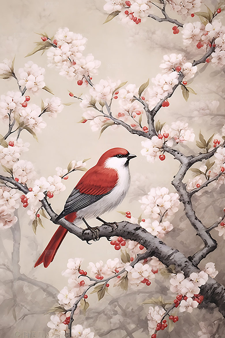山水中国画中国风装饰画
