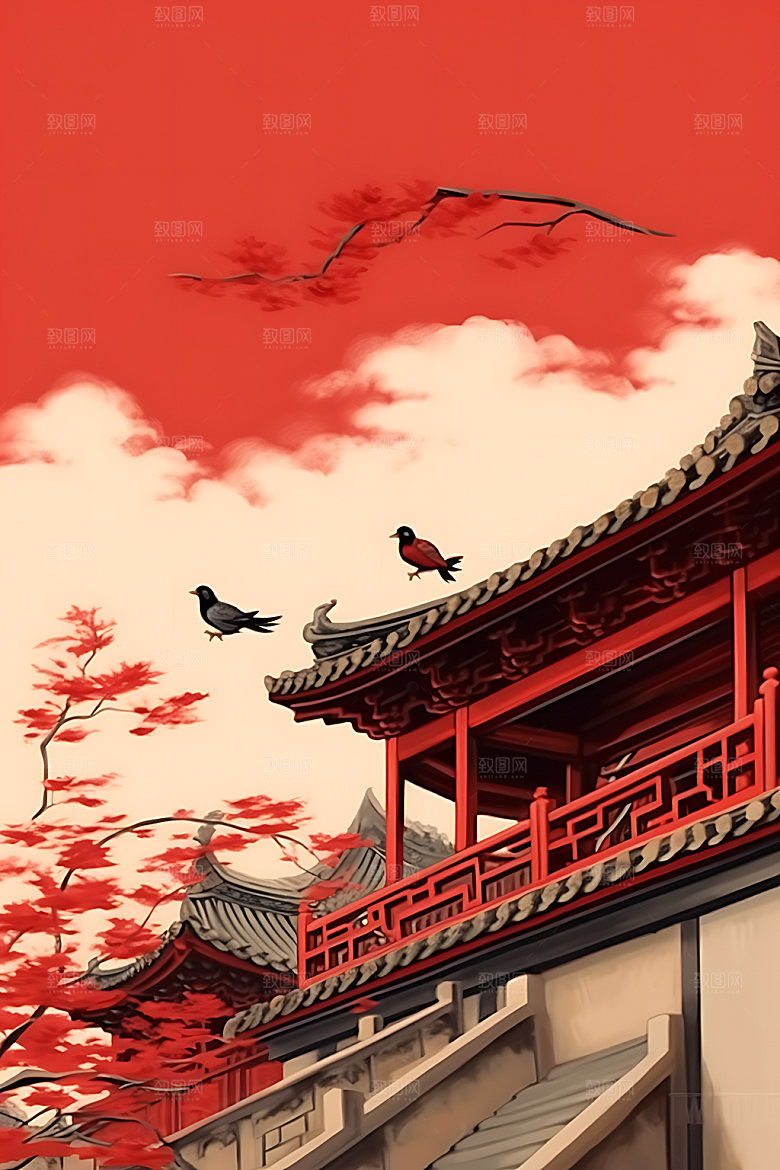 山水中式中国画装饰画