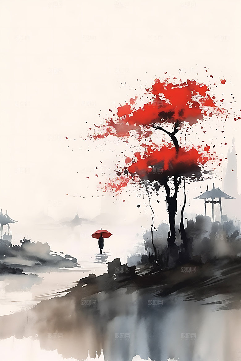 山水中式中国画装饰画