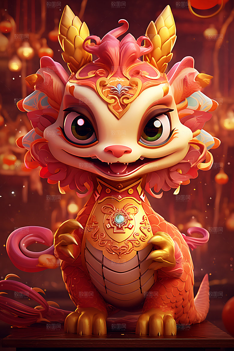中国龙3D热闹效果图