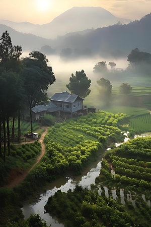 中国乡村高清自然摄影图