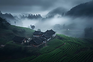 中国乡村风光高清摄影图