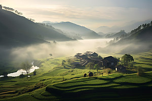中国乡村农村自然摄影图