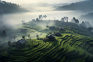 中国乡村自然农村摄影图