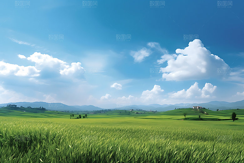 中国乡村田野自然摄影图