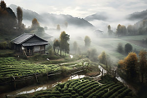 中国乡村风光农村摄影图