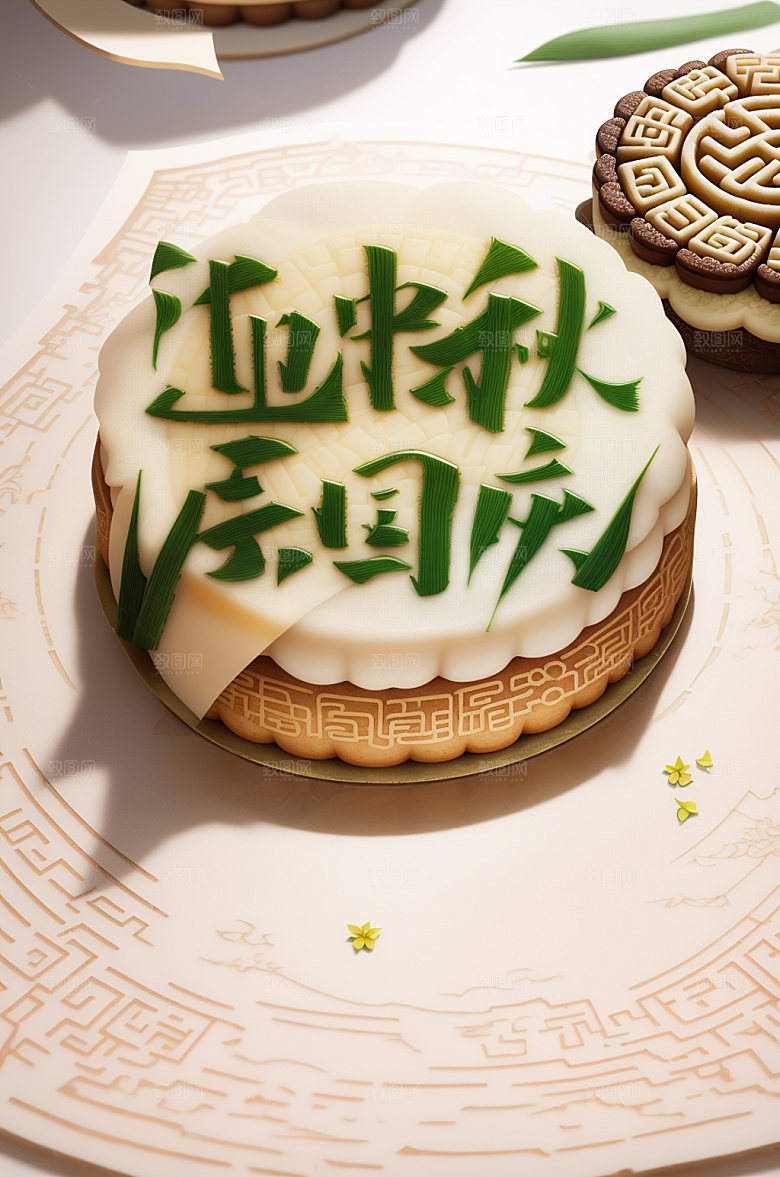 中秋国庆高清节日艺术字