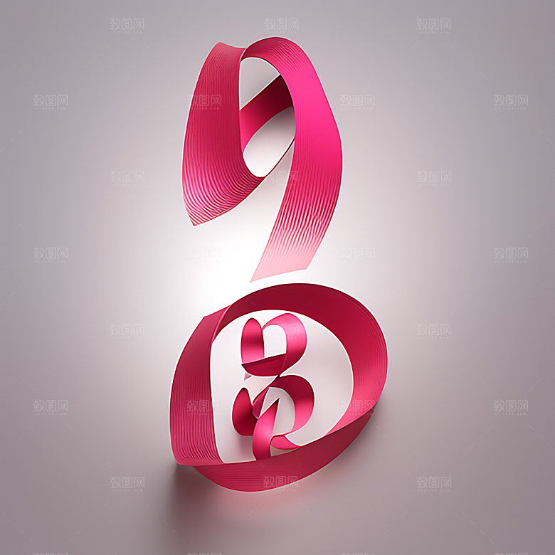 中秋月圆立体字氛围艺术字