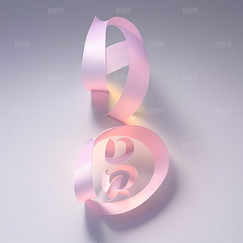 中秋月圆氛围立体字艺术字