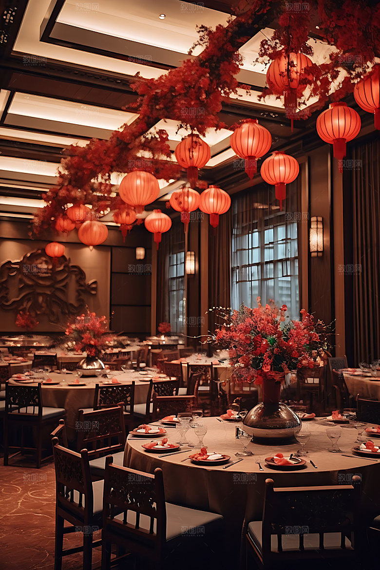 中式婚礼婚礼布置浪漫效果图