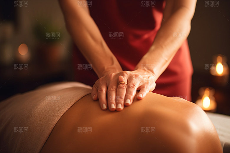 中医推拿高清理疗摄影图