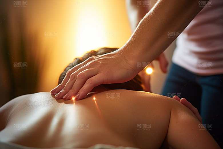 中医推拿按摩手部摄影图