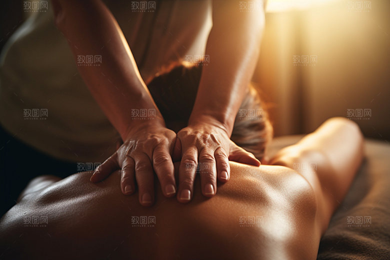 中医推拿手部高清摄影图
