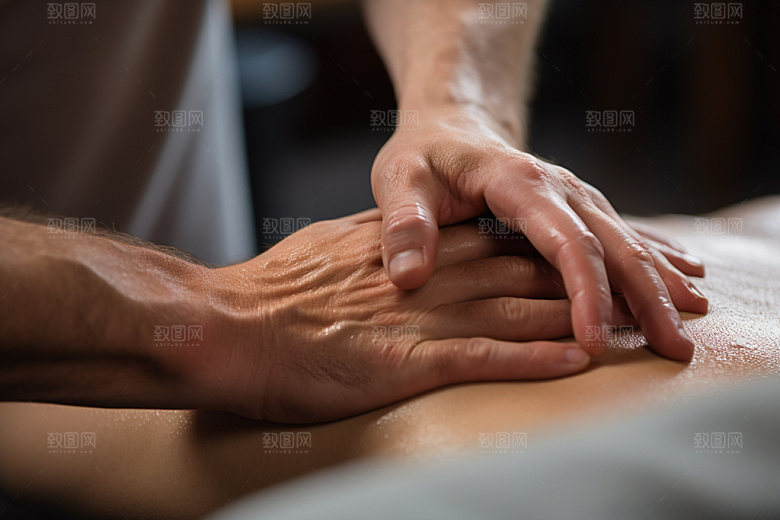 中医推拿高清特写摄影图