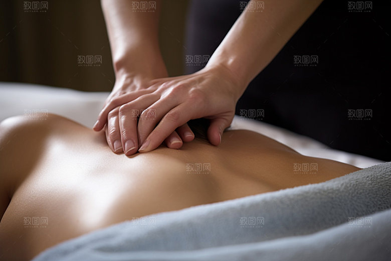 中医推拿高清特写摄影图