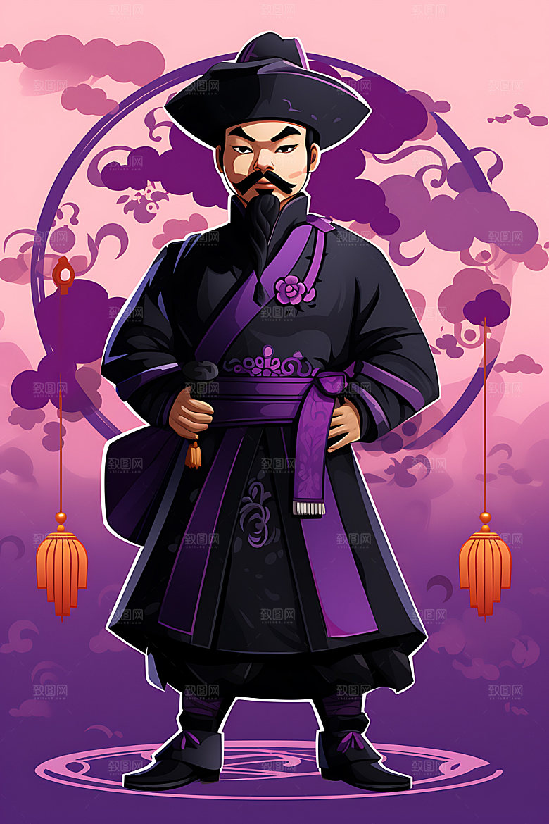 中元节形象传统节日七月十五元素