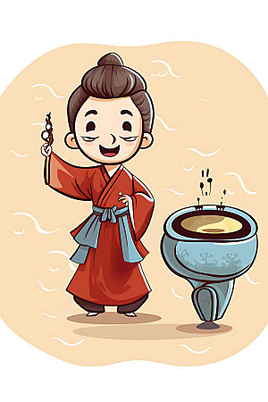 中元节形象传统节日七月十五元素