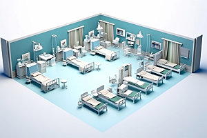 重症监护室ICU设计效果图
