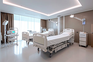 重症监护室简约干净效果图