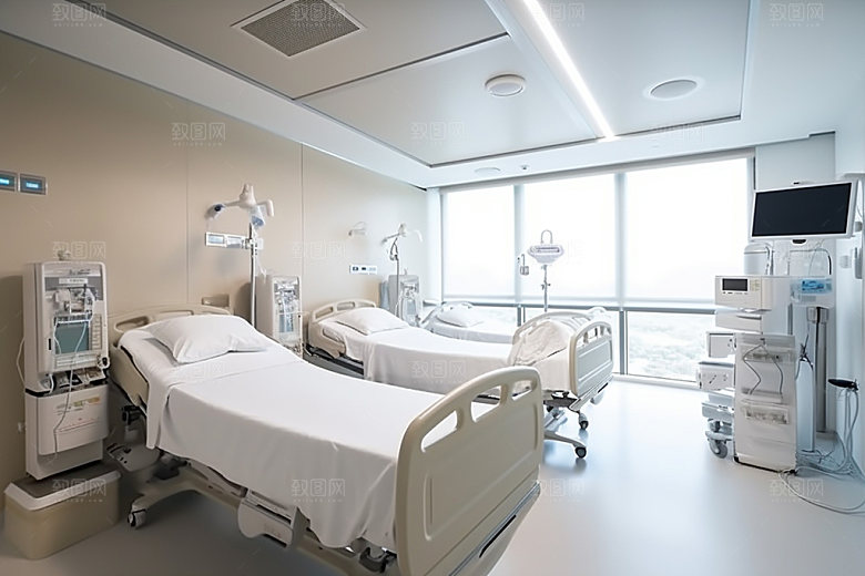 重症监护室抢救室室内效果图