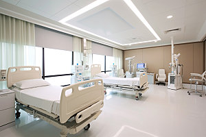重症监护室简约卫生效果图
