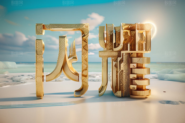 珠宝首饰创意立体艺术字