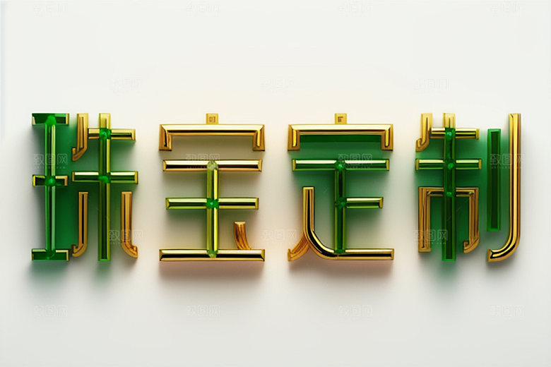 珠宝首饰珠宝销售大气艺术字