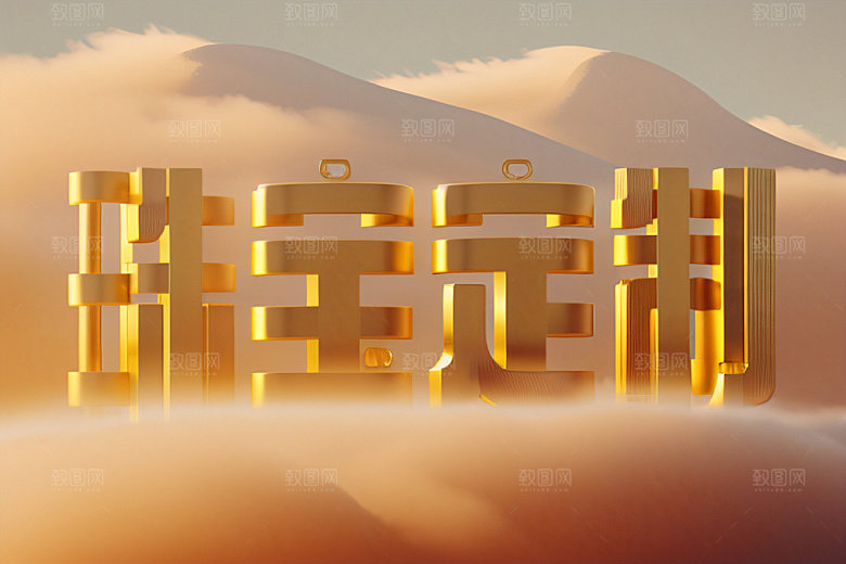 珠宝首饰创意宣传艺术字