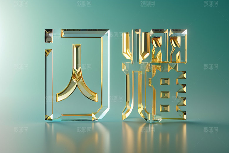 珠宝首饰奢华3D艺术字