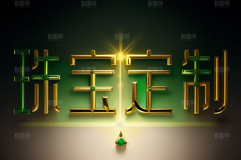 珠宝首饰创意品牌标语艺术字