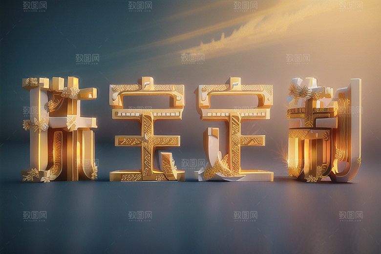 珠宝首饰奢华广告艺术字