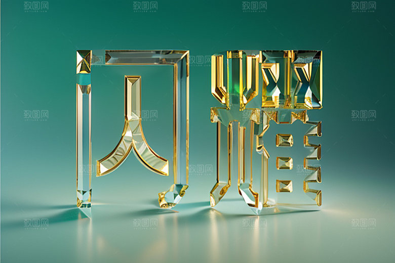 珠宝首饰大气3D艺术字