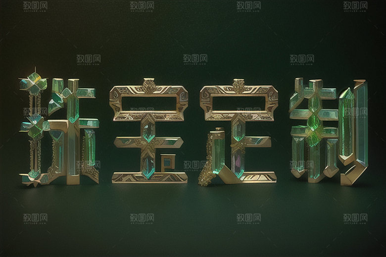 珠宝首饰品牌标语宣传艺术字