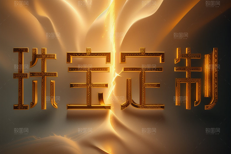 珠宝首饰广告宣传艺术字