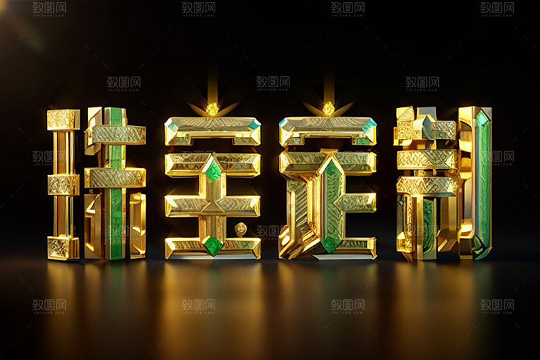 珠宝首饰品牌标语金饰艺术字