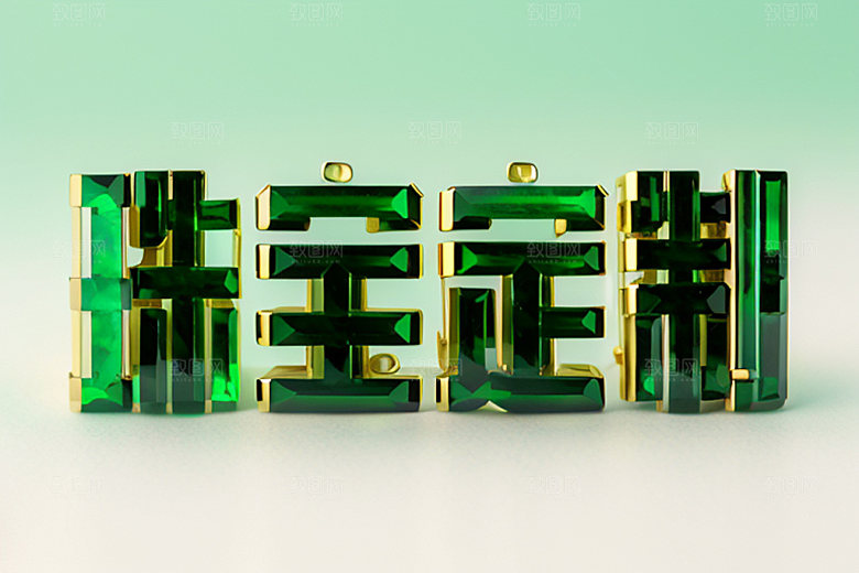 珠宝首饰珠宝销售奢华艺术字