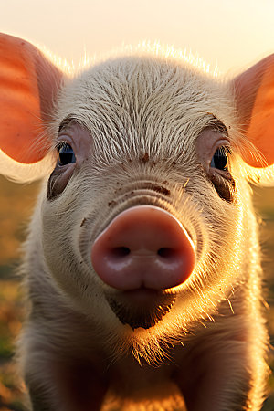 小猪高清可爱摄影图
