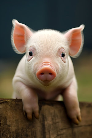 小猪可爱高清摄影图