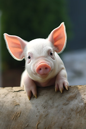 小猪动物高清摄影图