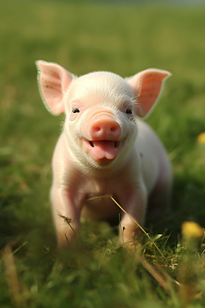 小猪高清动物摄影图