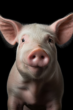 小猪高清农场摄影图