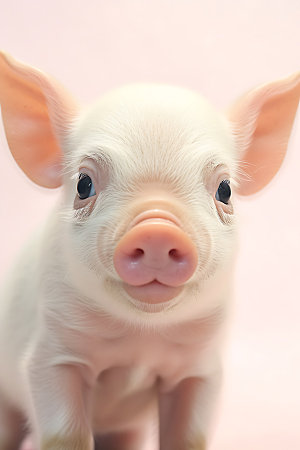 小猪家畜动物摄影图