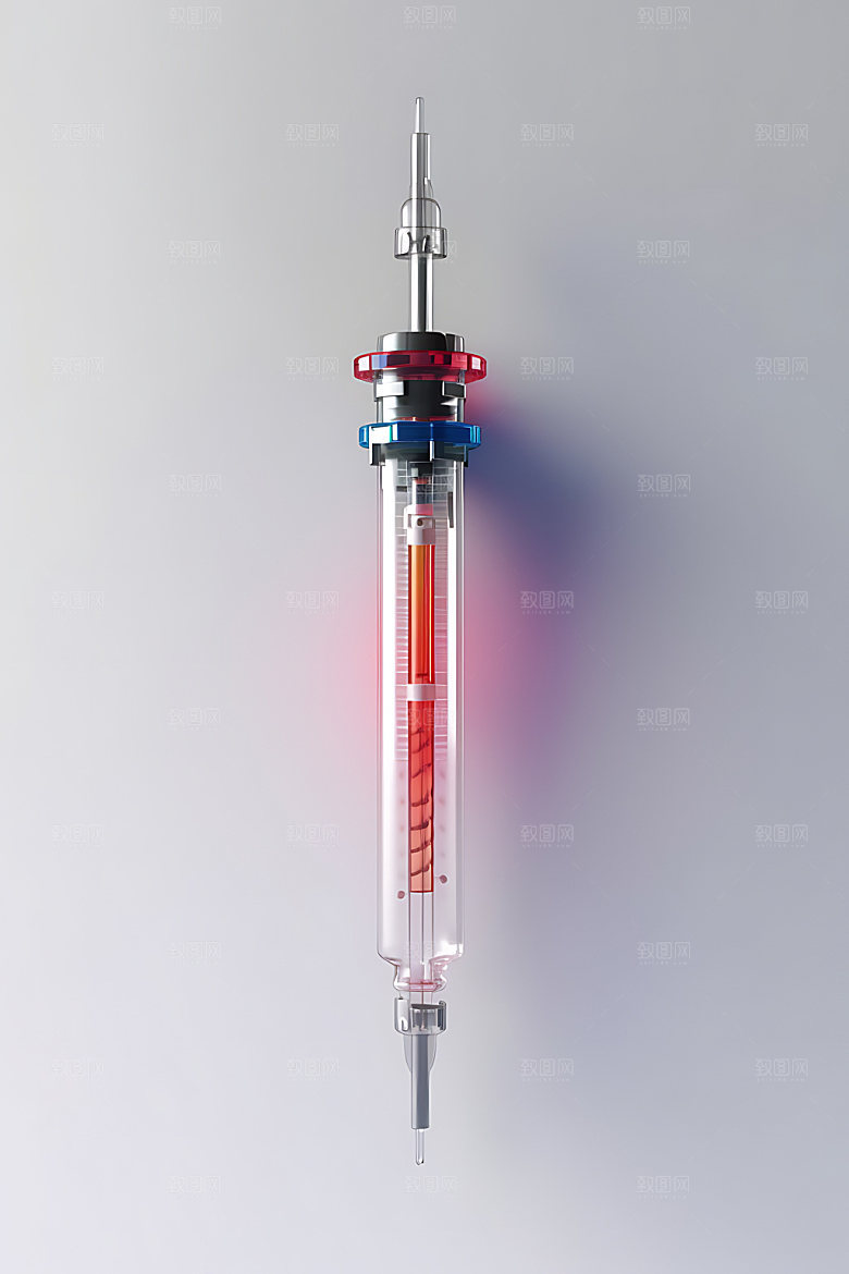 注射器3D医疗器械效果图