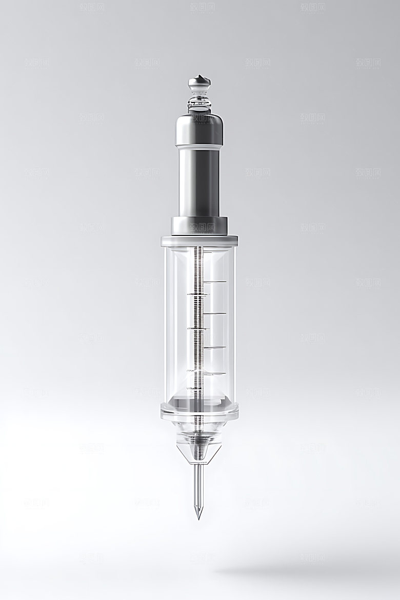 注射器模型打针效果图