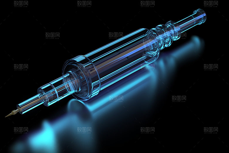 注射器打针医疗器械效果图