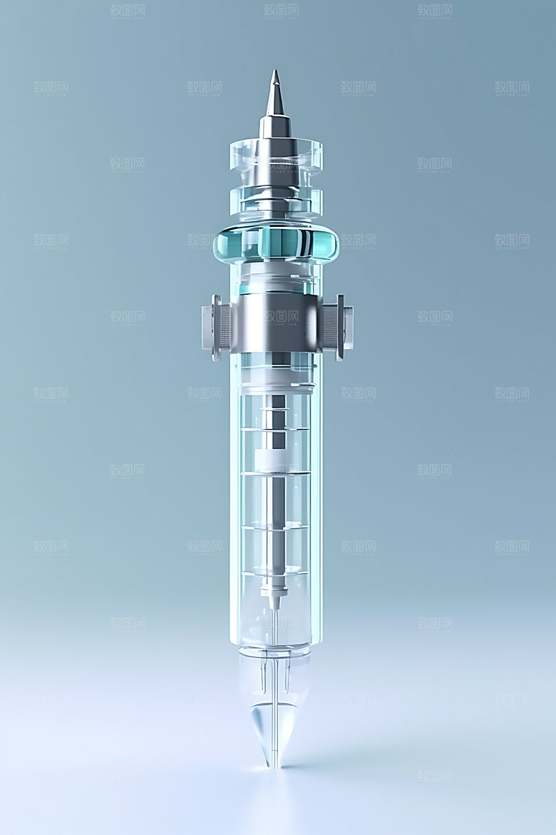 注射器打针医疗器械效果图