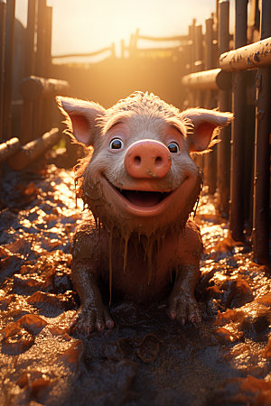 猪养猪场高清摄影图
