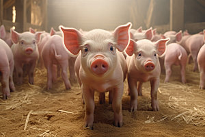 猪自然猪圈摄影图