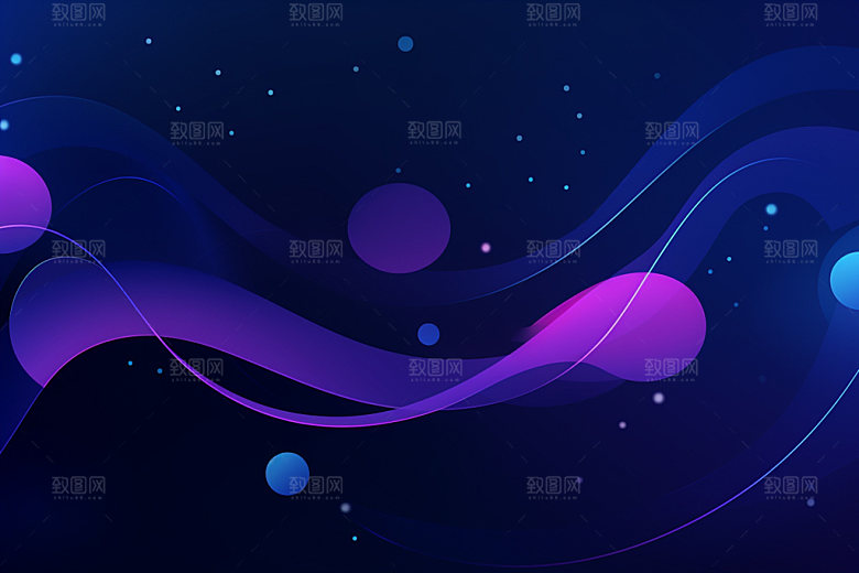 电子商务场景背景几何元素矢量素材