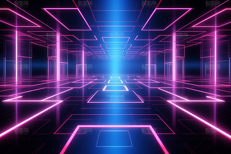 电商未来科技风潮流矢量插画